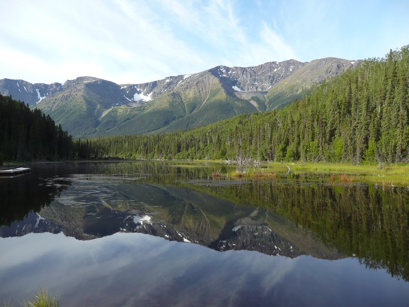 2011-08-12,13 - Iskut & Stewart - Early morning reflections behind campground