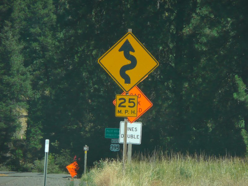 We passed many road signs like this one