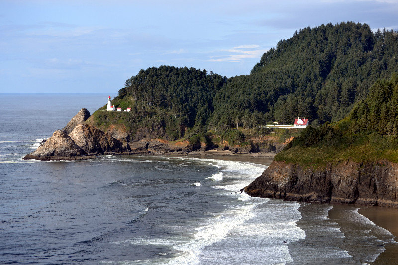   Heceta Head Lighthouse from Sea Lions Cave