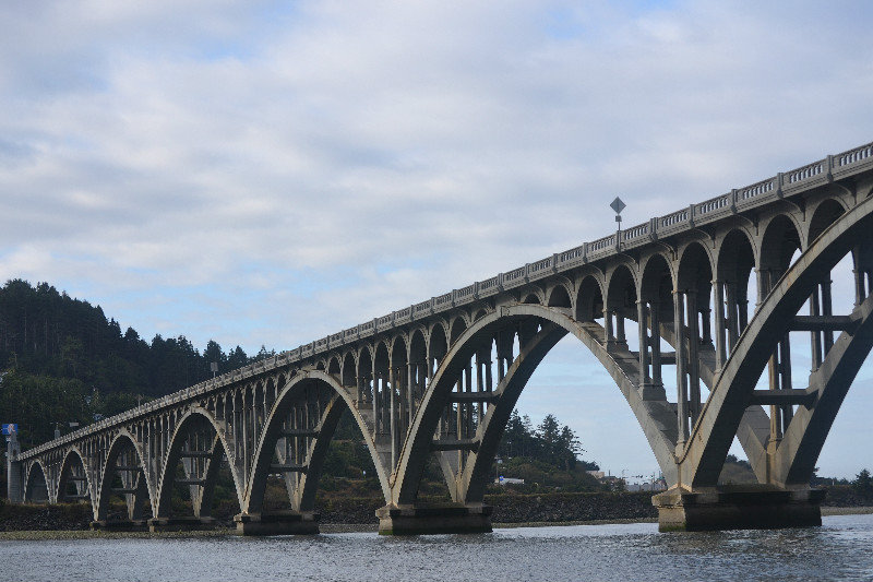 Bridge over Rogue River at Gold Beach