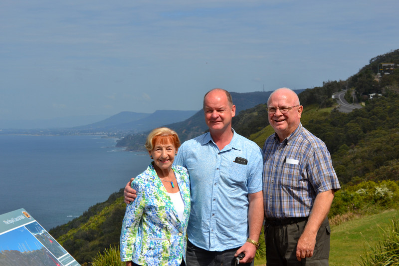 Margaret, Mark and Dwain at Stanwell Tops