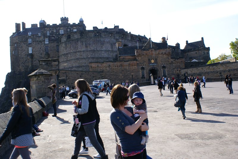 Me and mummy at Edinburgh castle