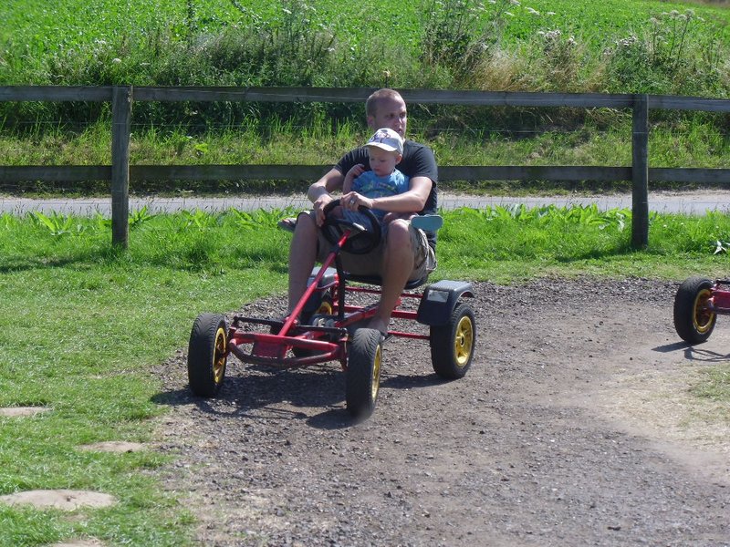 Me and daddy on the go-kart