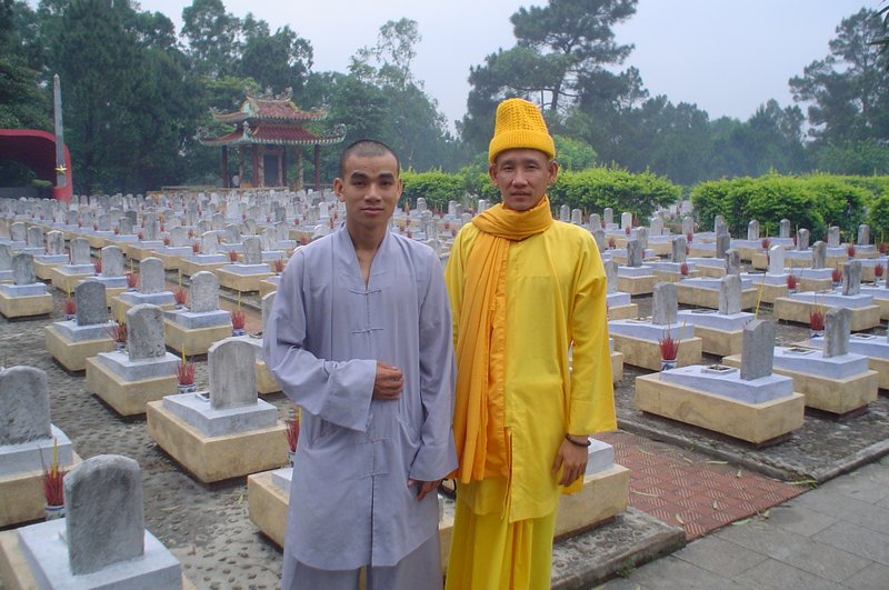 Monks at Cemetery - DMZ