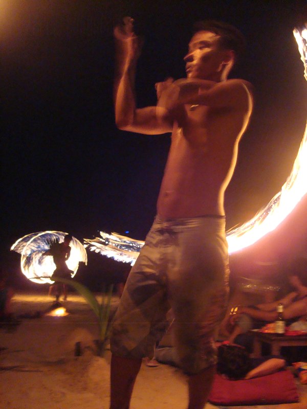 Fire dancers