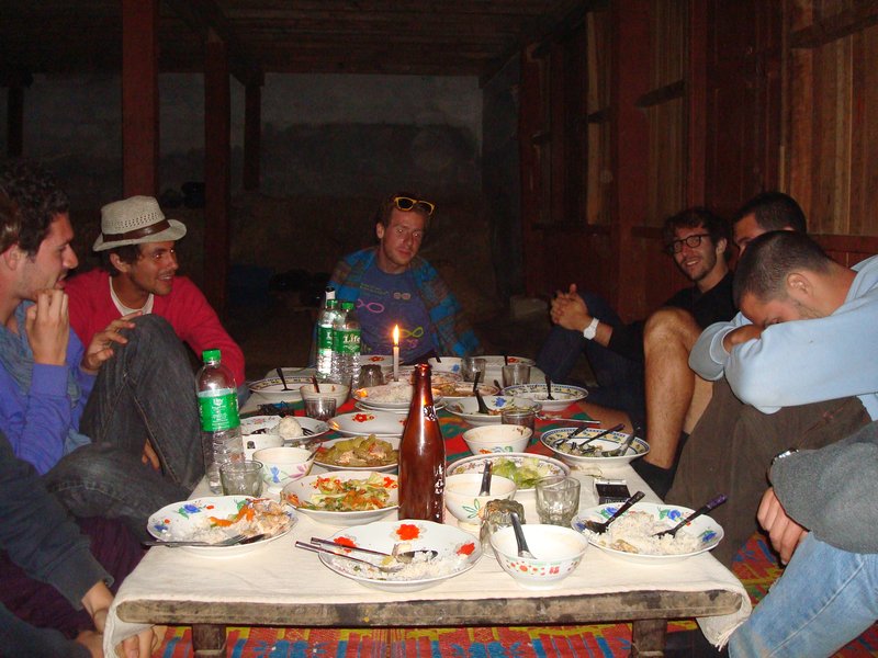 Dinner at monastery