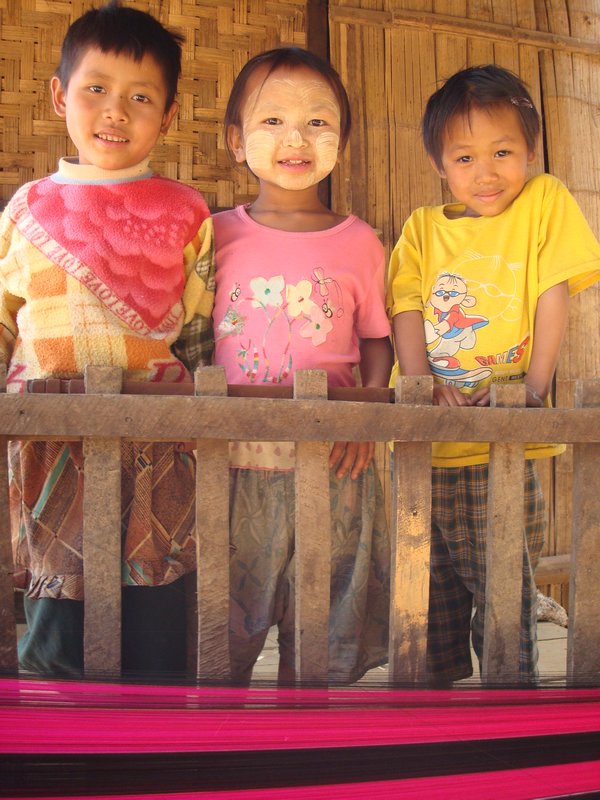 Kids in village near Kyaukme