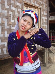 Lady in traditional dress from village near Kyaukme