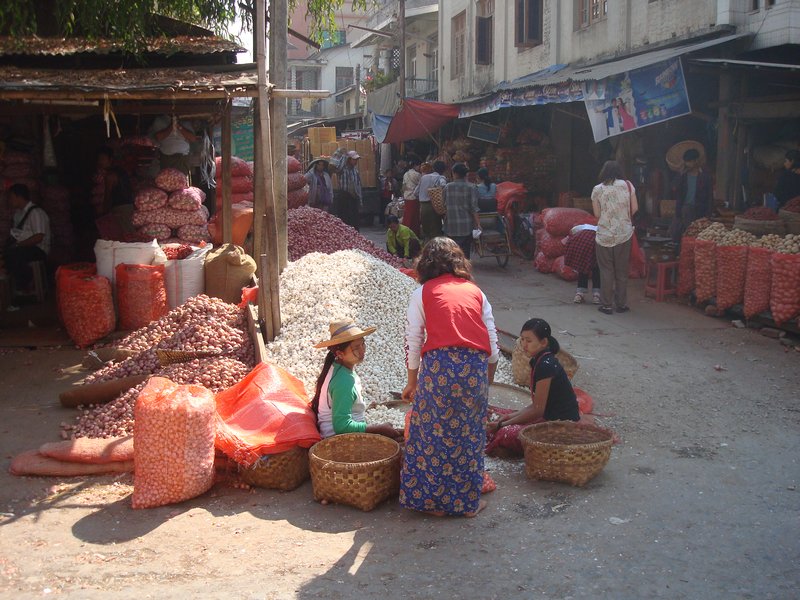 Mandalay market 20 metres from my hotel
