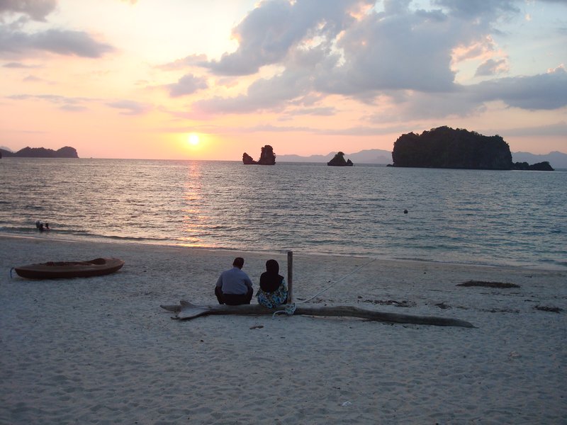 Sunset at Tanjung Rhu beach