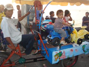 Foot powered kids ride