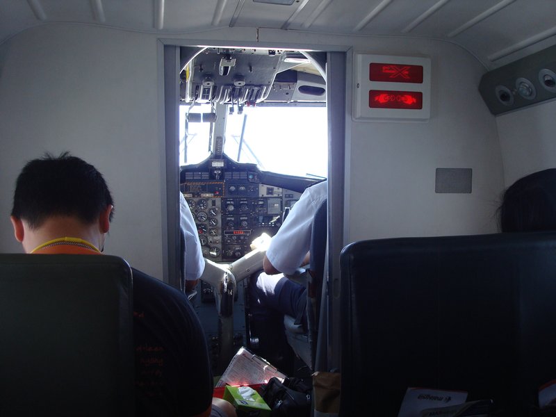 View of cockpit