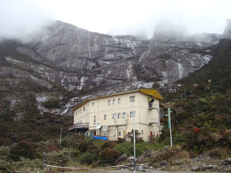 View of our lodge at Laban Rata