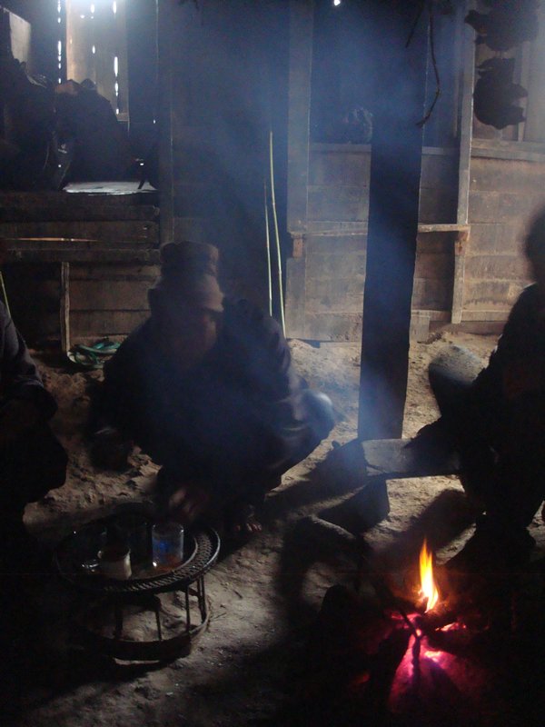 Our living room in the Akha Eupa village