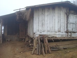 Where we slept in the Akha Eupa village 
