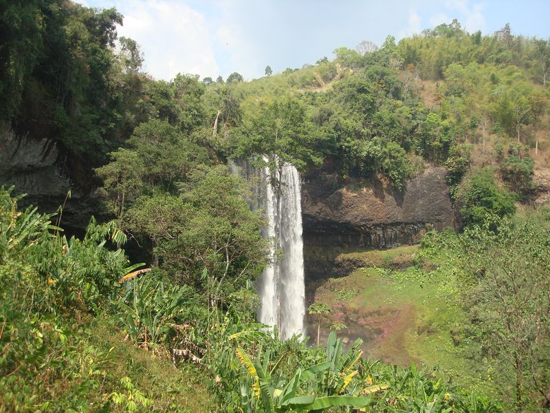 The beautiful waterfall