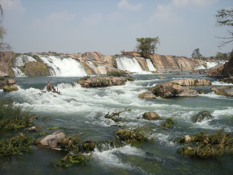 Waterfalls on eastern side of Don Khon