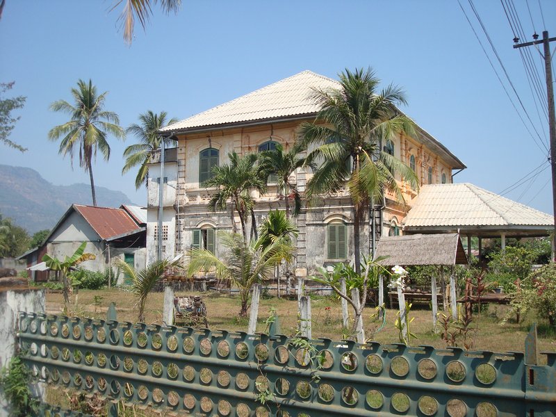 Old french building in Champasak