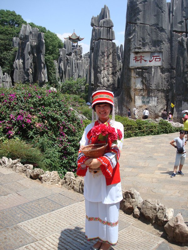 Stone Forest - Chinese tourist