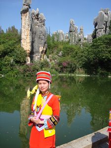 Stone Forest - Chinese tourist