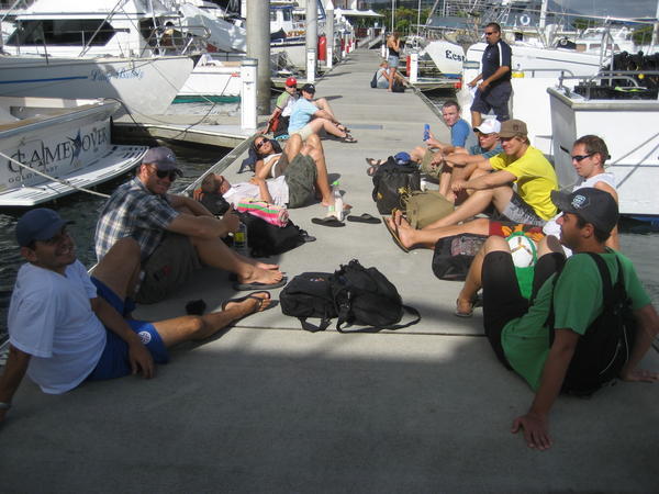 Our dive class waiting to set sail