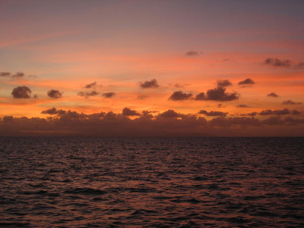 Sunset on the Great Barrier Reef