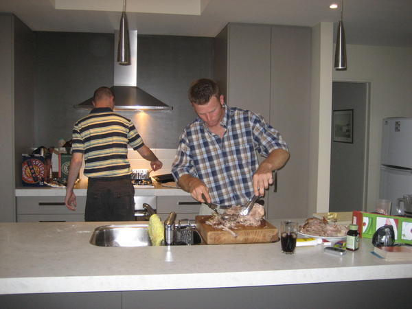 Boys in the kitchen!