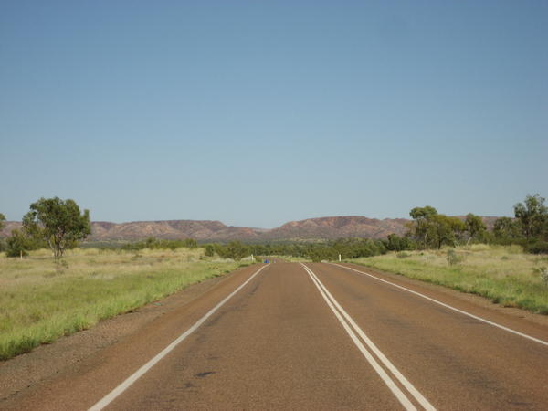 Driving in the outback
