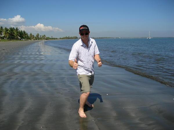 Joe on the beach in Nadi