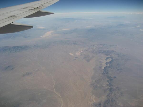 somewhere over the Grand Canyon?