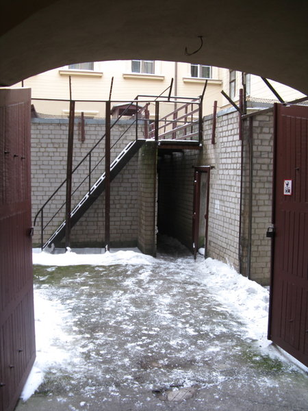 Inside the former KGB prison courtyard