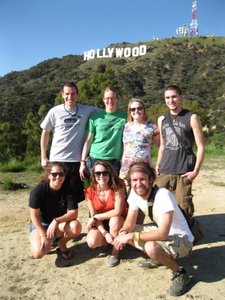 Group by the Hollywood Sign!