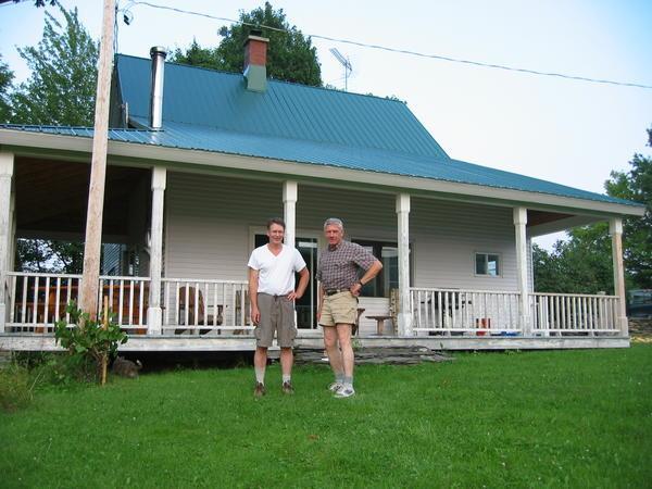 Bob and me in front of his house