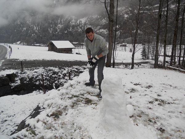 Building our snowman