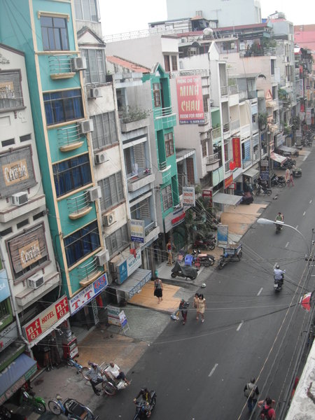 Vue de notre chambre à Ho Chi Minh