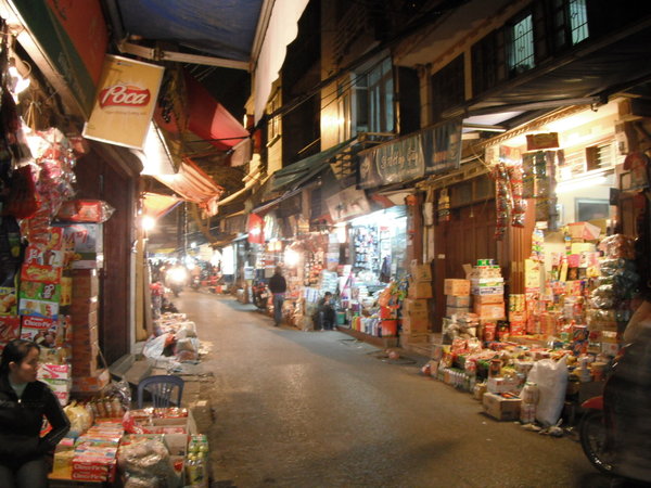 rue des bonbons à Hanoi