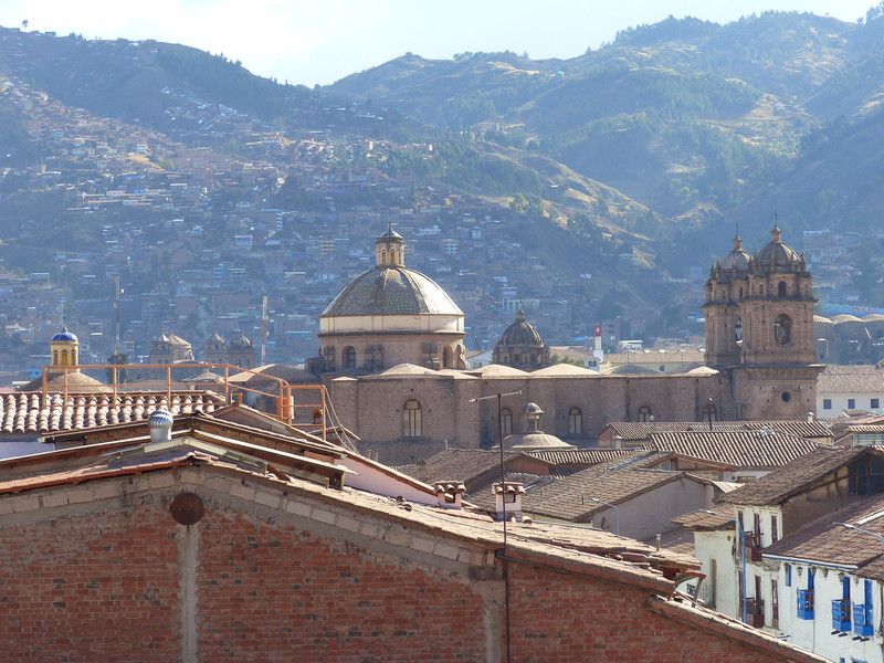 Cuzco rooftops from the hotel