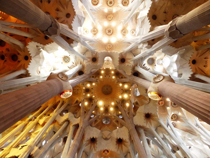 Sagrada Familia - looking up