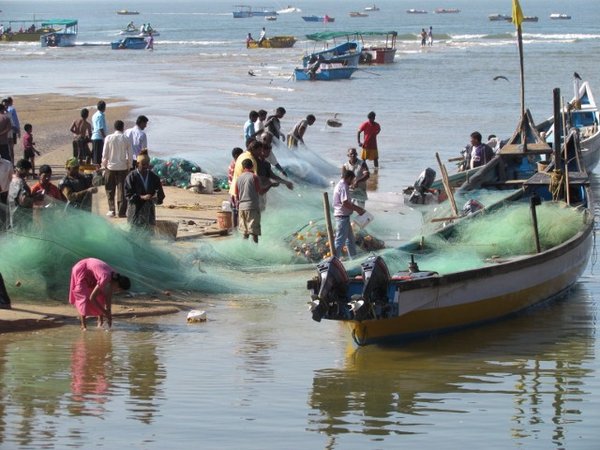 fishermen at Baga
