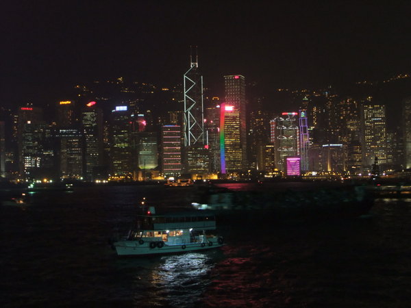 HK skyline at night