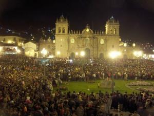 Plaza de Armas on Holy Monday