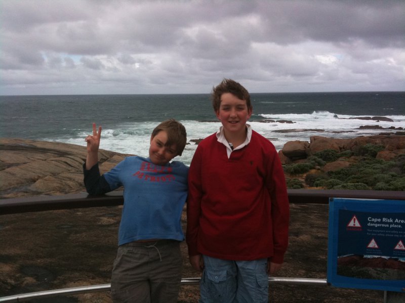 Lachlan and Xavier - Cape Leeuwin