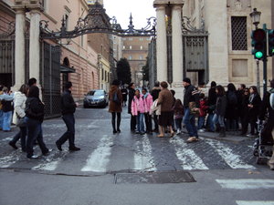 Outside Vatican city