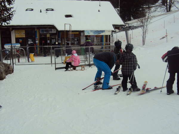 At the ski resort