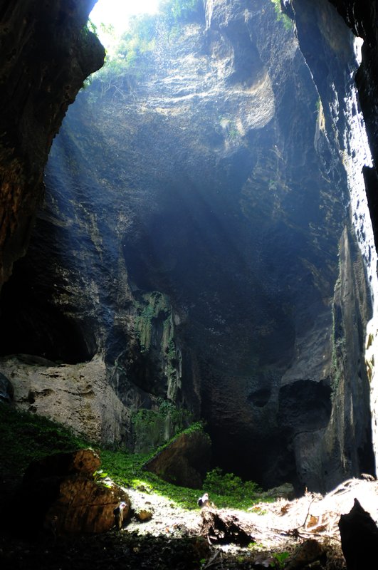 a chamber in the cave