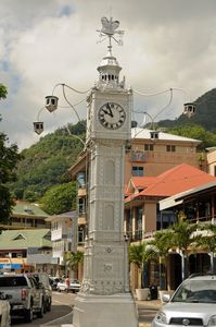 the clock tower in Victoria