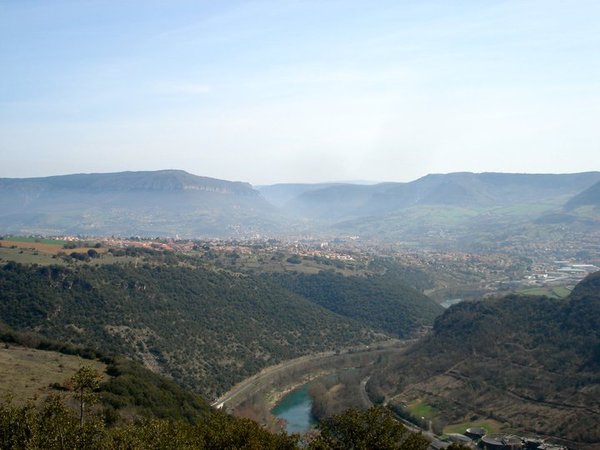 view of millau from viaduct