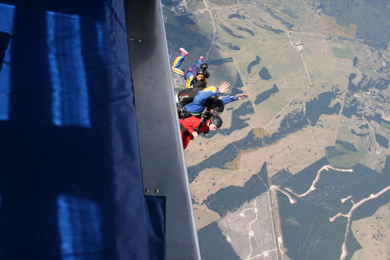 Jumping out the plane