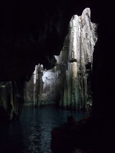 Entering the caves