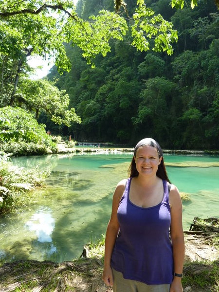 Suzanne at Semuc Champey